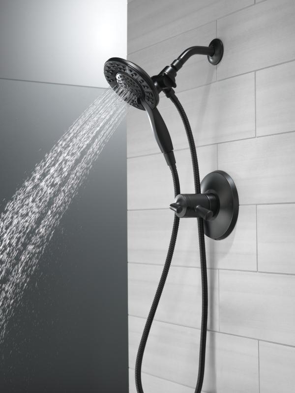 DELTA Universal Showering Components In2ition HSSH 1.75 GPM 4-Setting — Matte Black