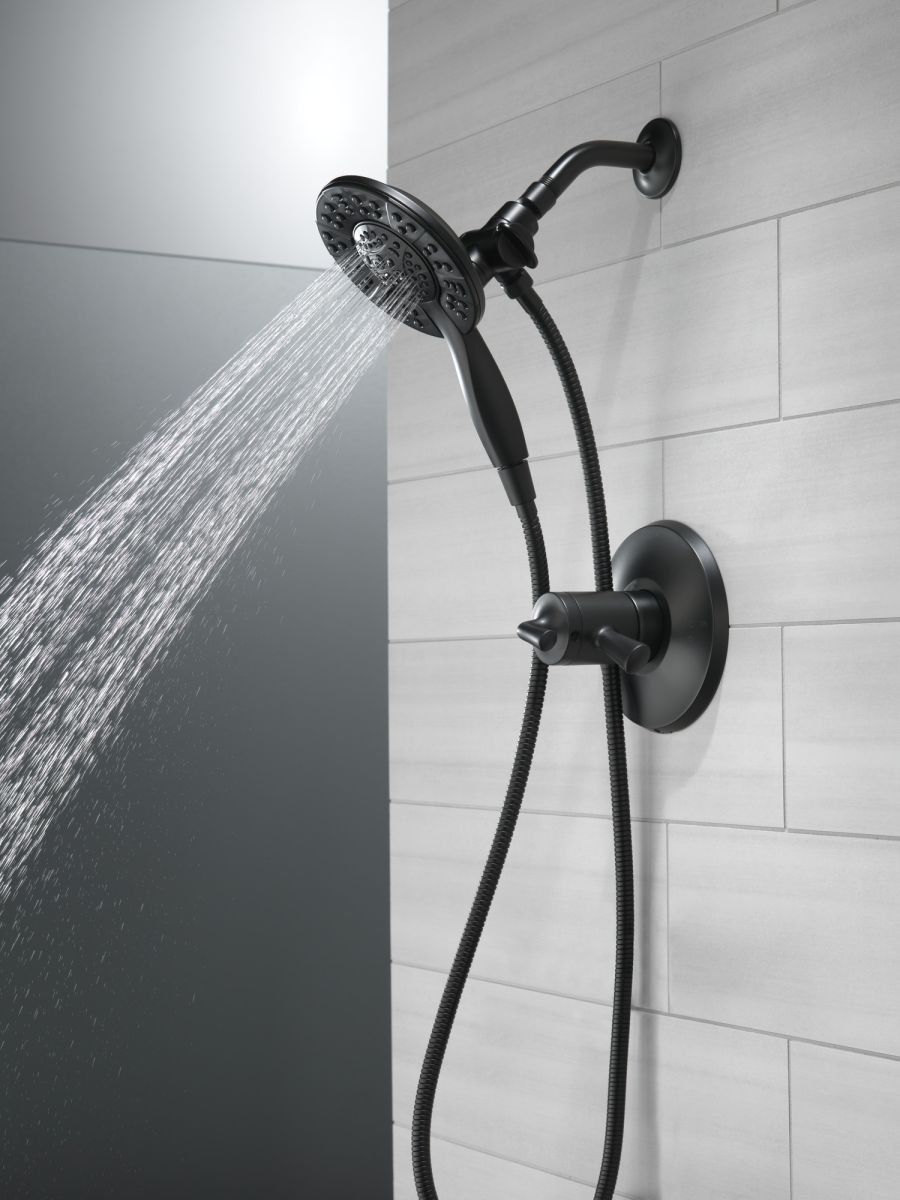 DELTA Universal Showering Components In2ition HSSH 1.75 GPM 4-Setting — Matte Black