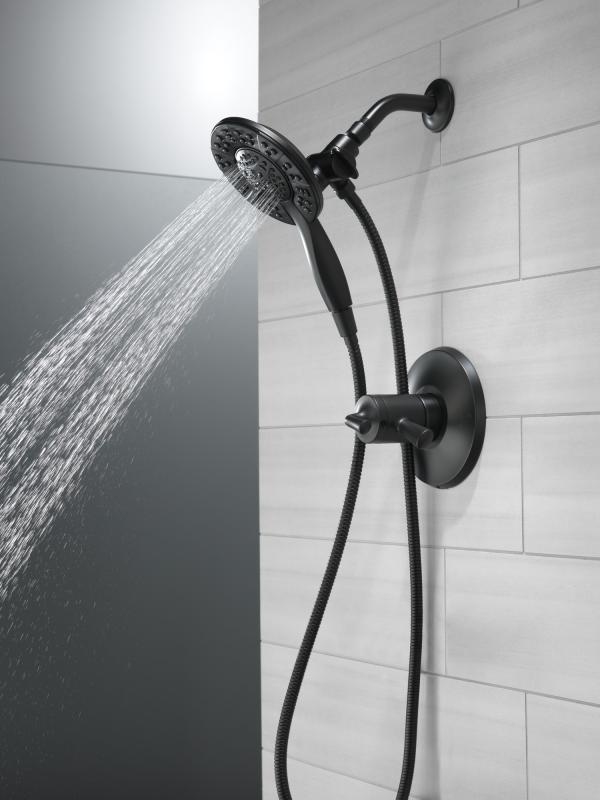 DELTA Universal Showering Components In2ition HSSH 1.75 GPM 4-Setting — Matte Black