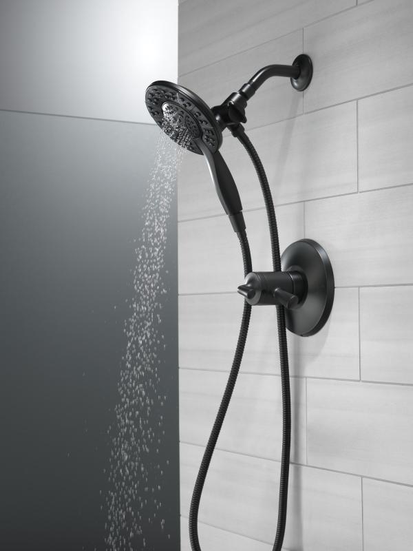 DELTA Universal Showering Components In2ition HSSH 1.75 GPM 4-Setting — Matte Black