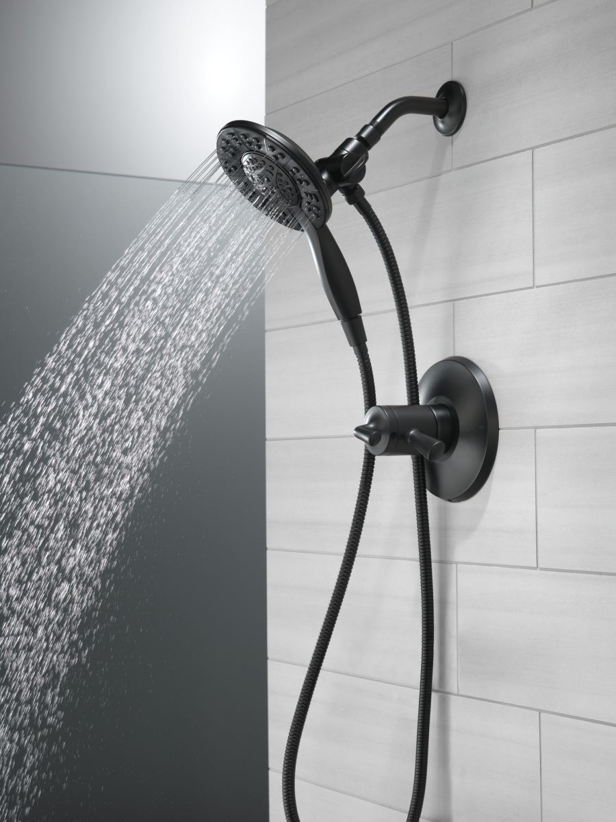 DELTA Universal Showering Components In2ition HSSH 1.75 GPM 4-Setting — Matte Black