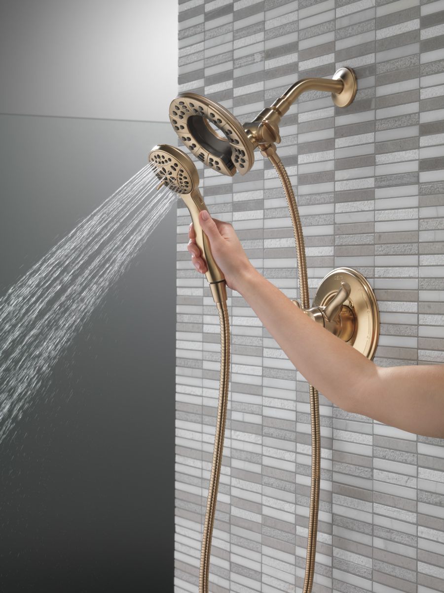 DELTA Universal Showering Components In2ition HSSH 1.75 GPM 4-Setting — Champagne Bronze