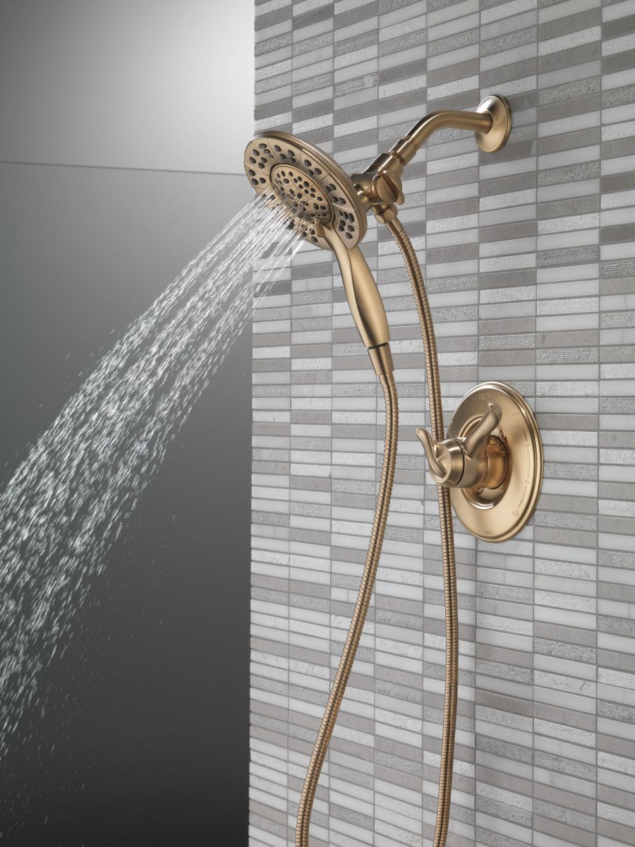 DELTA Universal Showering Components In2ition HSSH 1.75 GPM 4-Setting — Champagne Bronze