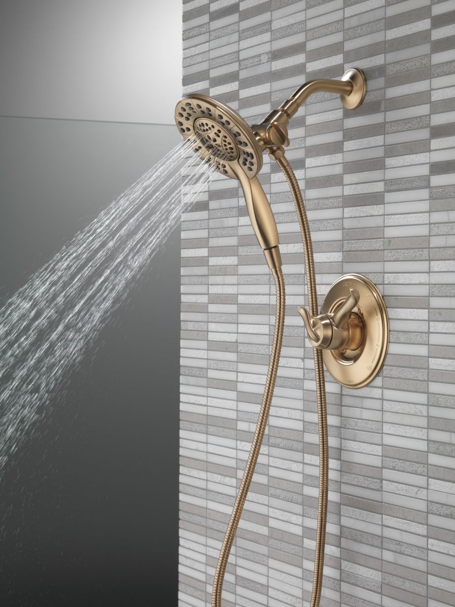 DELTA Universal Showering Components In2ition HSSH 1.75 GPM 4-Setting — Champagne Bronze