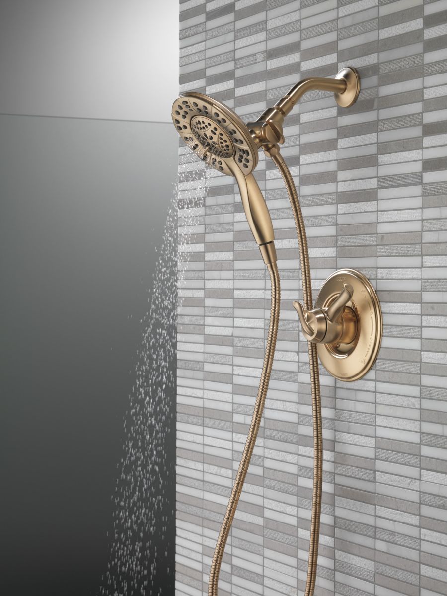 DELTA Universal Showering Components In2ition HSSH 1.75 GPM 4-Setting — Champagne Bronze