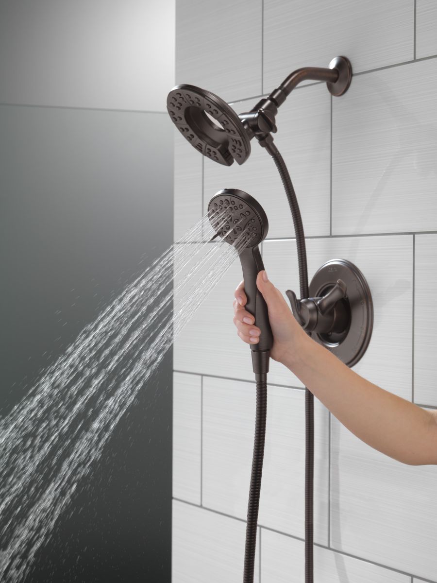 DELTA Universal Showering Components In2ition HSSH 1.75 GPM 4-Setting — Venetian Bronze