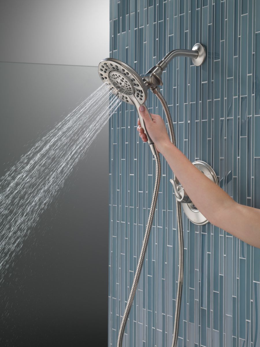DELTA Universal Showering Components In2ition HSSH 1.75 GPM 4-Setting — Stainless