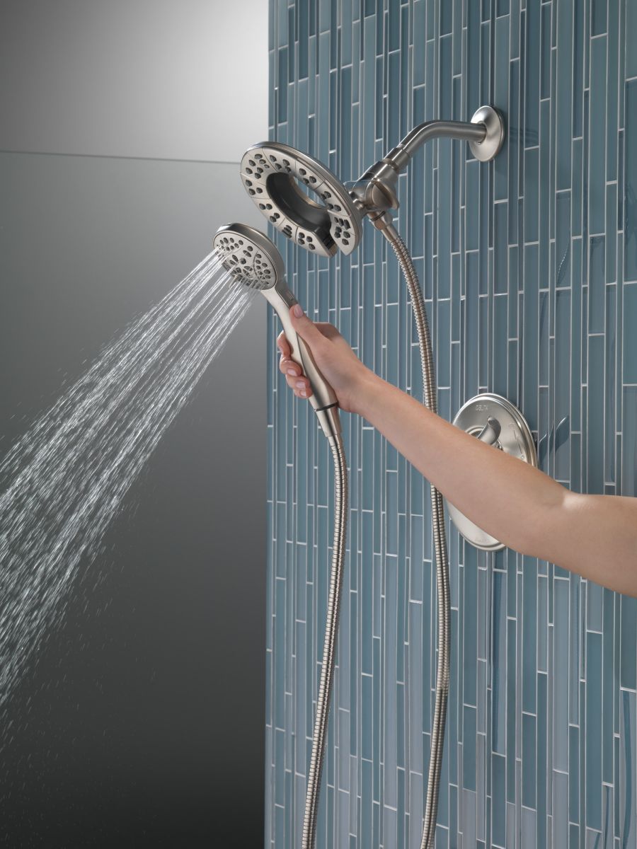 DELTA Universal Showering Components In2ition HSSH 1.75 GPM 4-Setting — Stainless