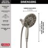 DELTA Universal Showering Components In2ition HSSH 1.75 GPM 4-Setting — Stainless