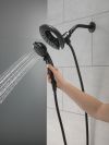 DELTA Universal Showering Components In2ition 5-Setting Two-in-One Shower — Matte Black