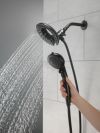 DELTA Universal Showering Components In2ition 5-Setting Two-in-One Shower — Matte Black