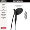 DELTA Universal Showering Components In2ition 5-Setting Two-in-One Shower — Matte Black