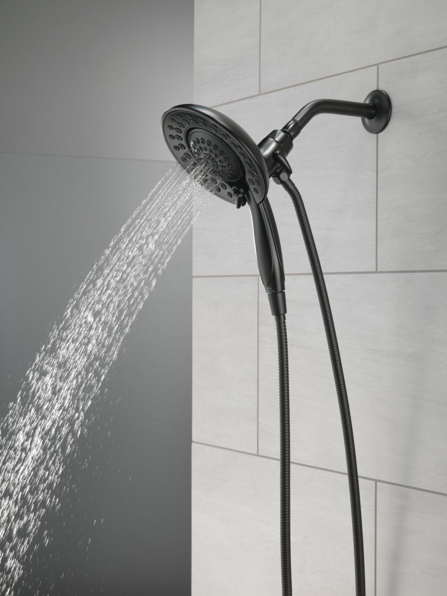 DELTA Universal Showering Components In2ition 5-Setting Two-in-One Shower — Matte Black