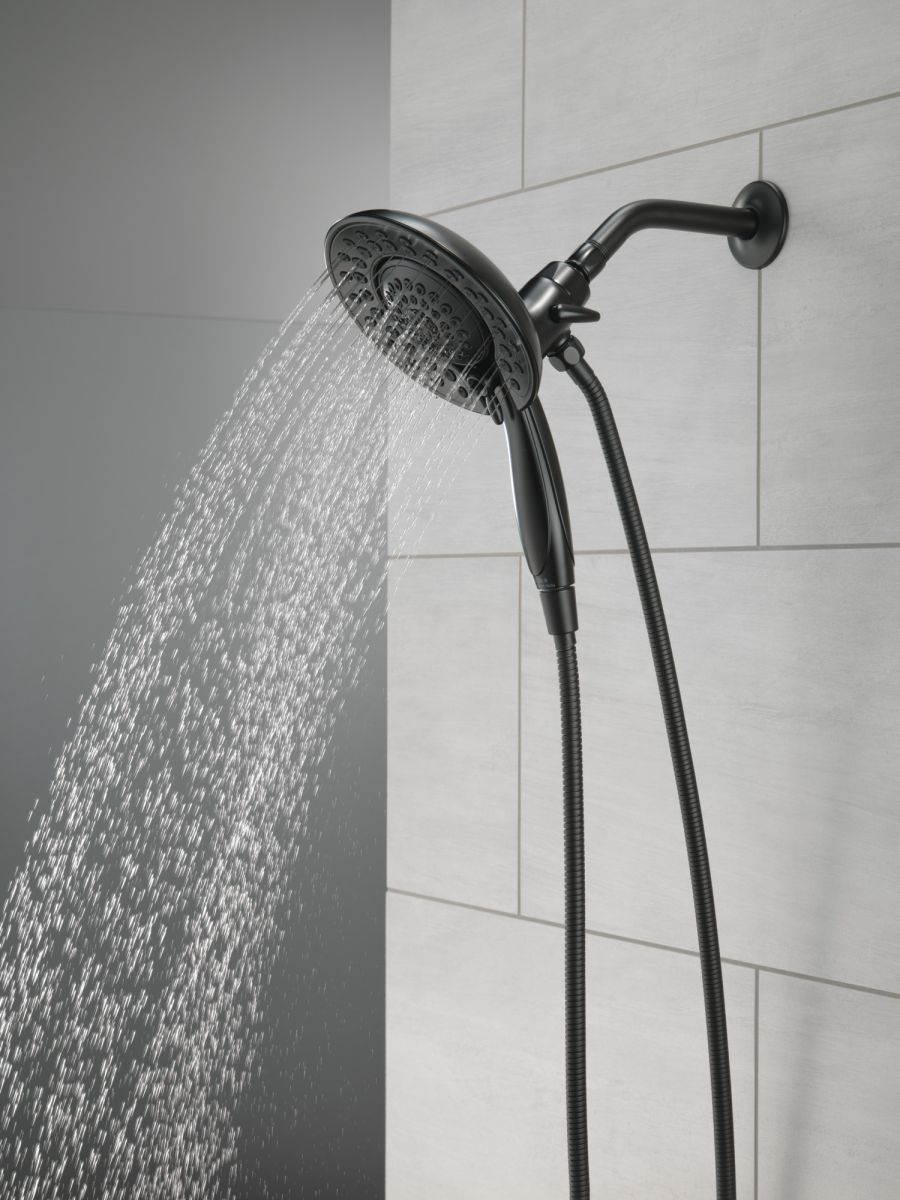 DELTA Universal Showering Components In2ition 5-Setting Two-in-One Shower — Matte Black