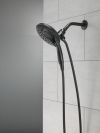 DELTA Universal Showering Components In2ition 5-Setting Two-in-One Shower — Matte Black