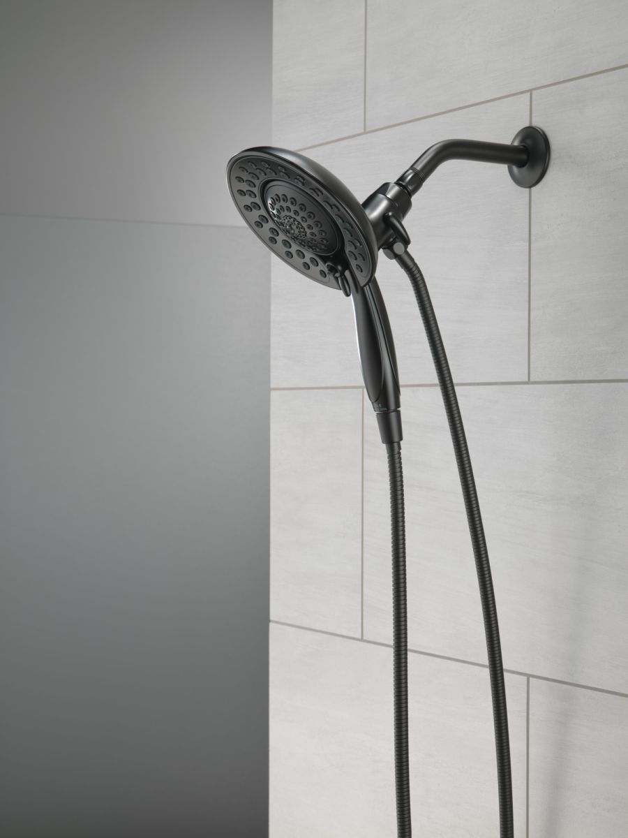 DELTA Universal Showering Components In2ition 5-Setting Two-in-One Shower — Matte Black