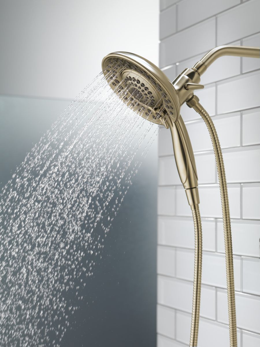 DELTA Universal Showering Components In2ition 5-Setting Two-in-One Shower — Champagne Bronze