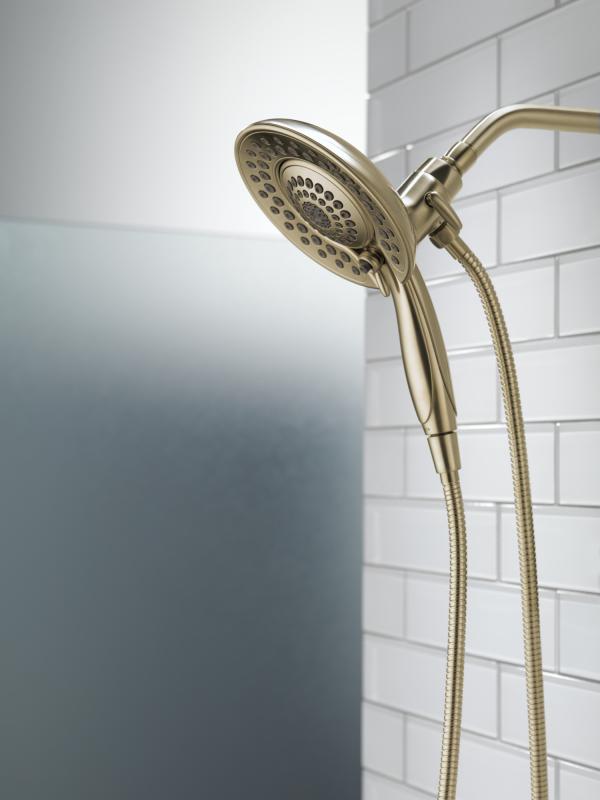 DELTA Universal Showering Components In2ition 5-Setting Two-in-One Shower — Champagne Bronze