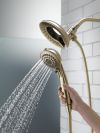 DELTA Universal Showering Components In2ition 5-Setting Two-In-One Shower — Lumicoat® Champagne Bronze