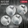 DELTA Universal Showering Components In2ition 5-Setting Two-In-One Shower — Lumicoat® Chrome