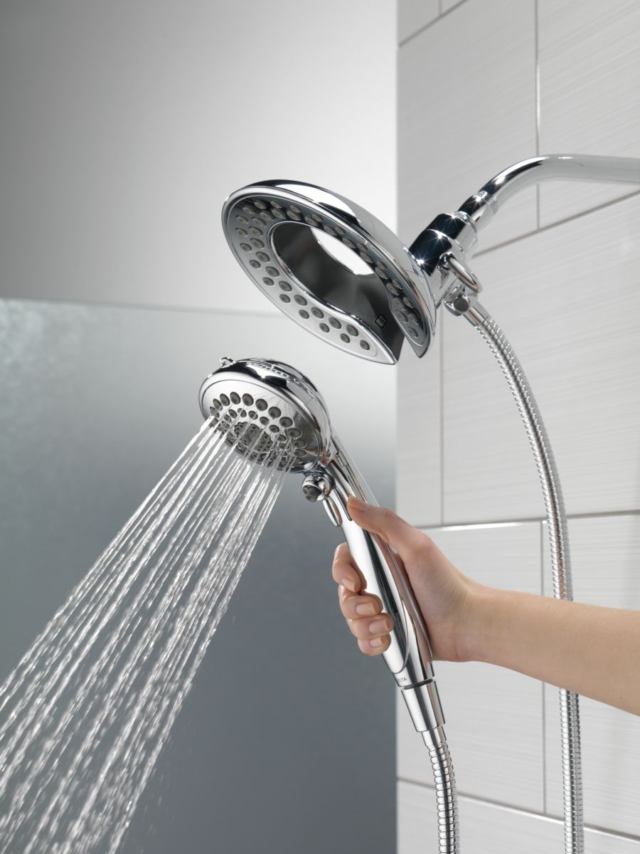 DELTA Universal Showering Components In2ition 5-Setting Two-In-One Shower — Lumicoat® Chrome