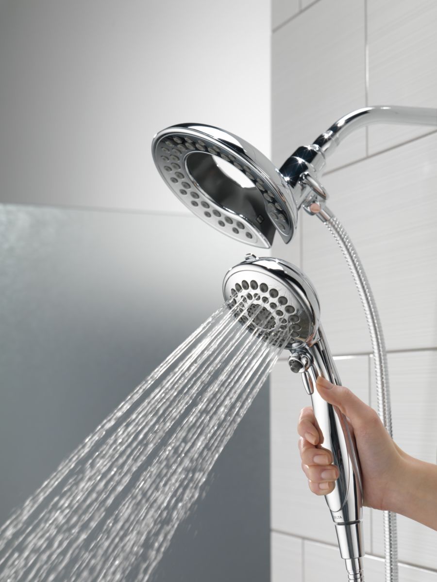 DELTA Universal Showering Components In2ition 5-Setting Two-In-One Shower — Lumicoat® Chrome