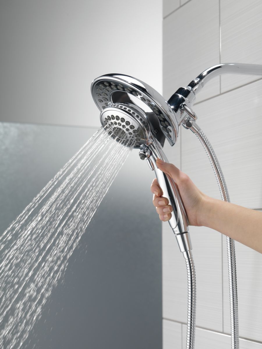 DELTA Universal Showering Components In2ition 5-Setting Two-In-One Shower — Lumicoat® Chrome