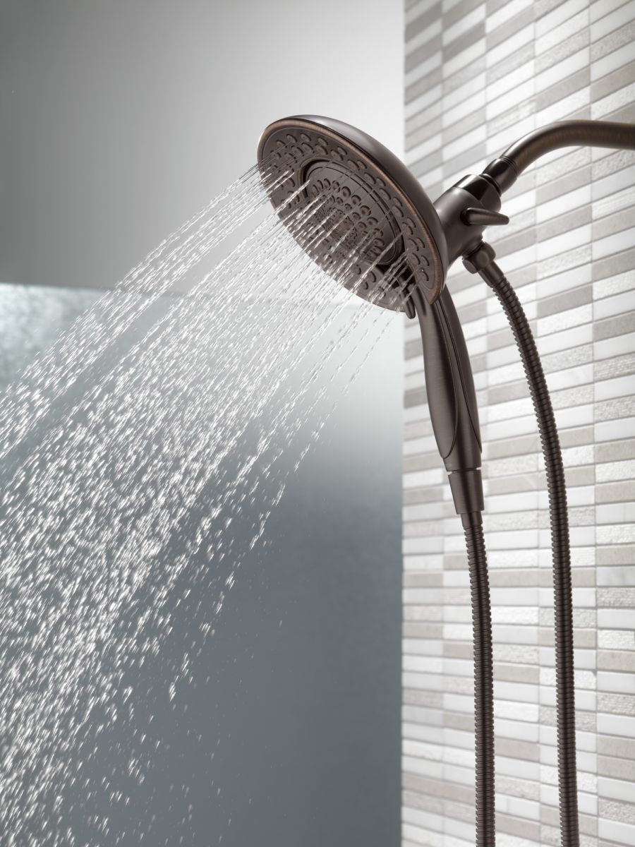 DELTA Universal Showering Components In2ition 5-Setting Two-in-One Shower — Venetian Bronze
