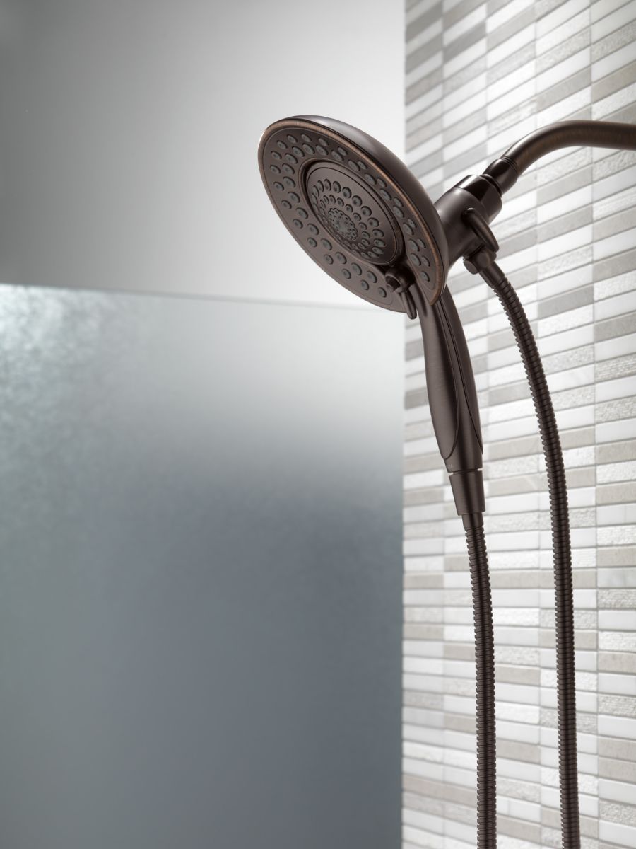 DELTA Universal Showering Components In2ition 5-Setting Two-in-One Shower — Venetian Bronze