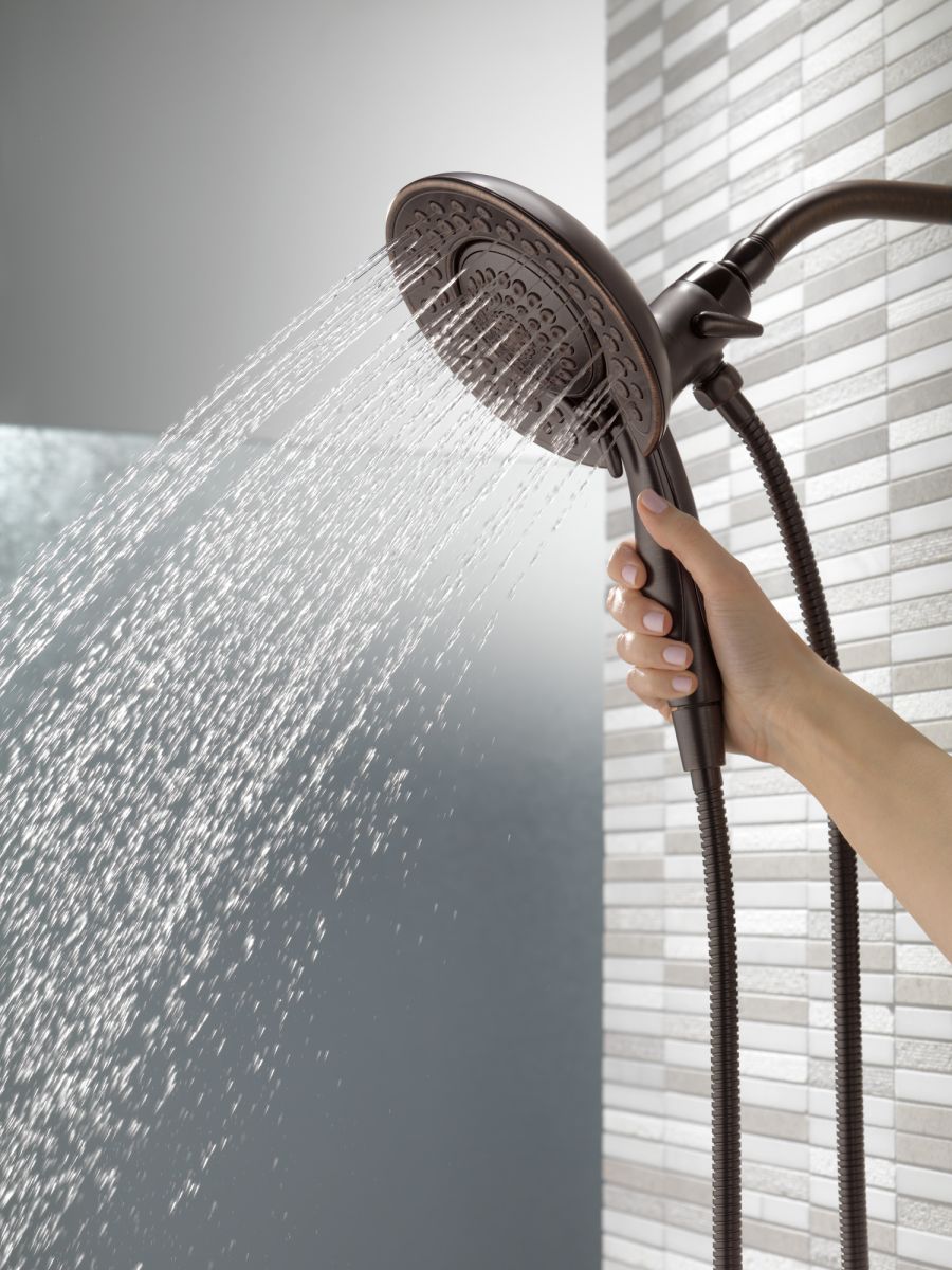 DELTA Universal Showering Components In2ition HSSH 2.5 GPM 5-Setting — Venetian Bronze