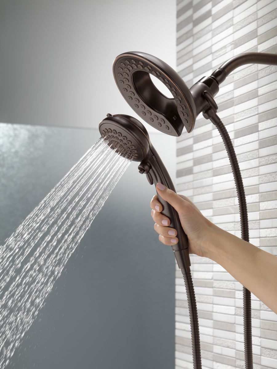 DELTA Universal Showering Components In2ition HSSH 2.5 GPM 5-Setting — Venetian Bronze