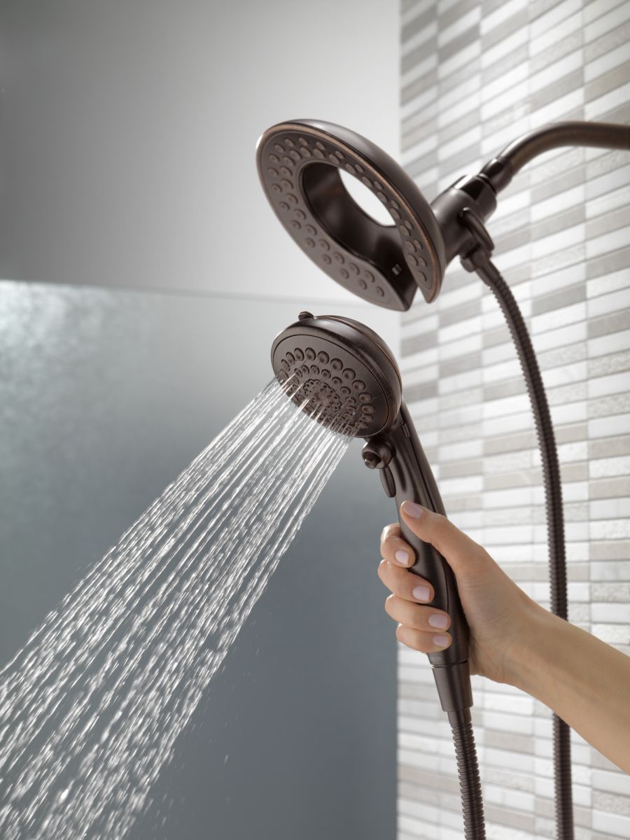 DELTA Universal Showering Components In2ition HSSH 2.5 GPM 5-Setting — Venetian Bronze