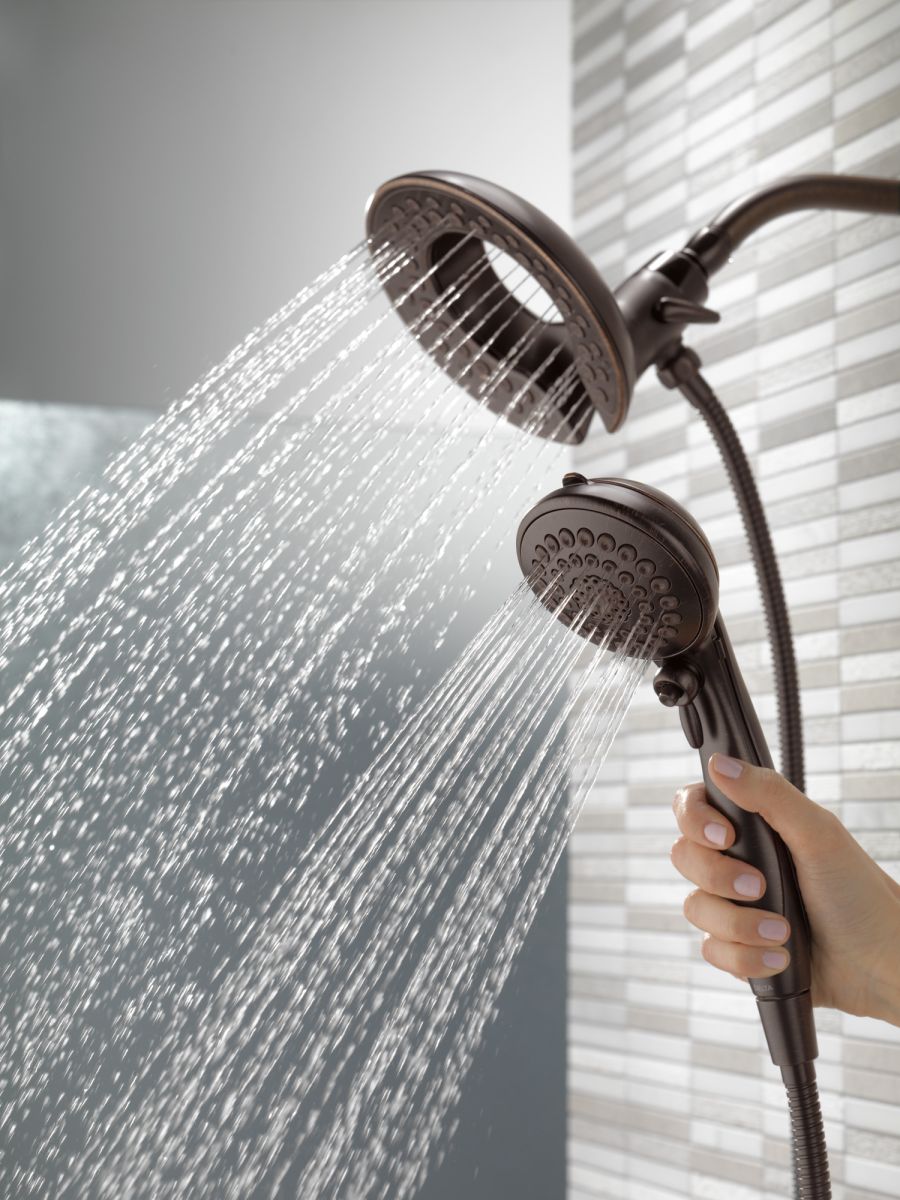 DELTA Universal Showering Components In2ition HSSH 2.5 GPM 5-Setting — Venetian Bronze