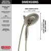 DELTA Universal Showering Components In2ition 5-Setting Two-in-One Shower — Stainless
