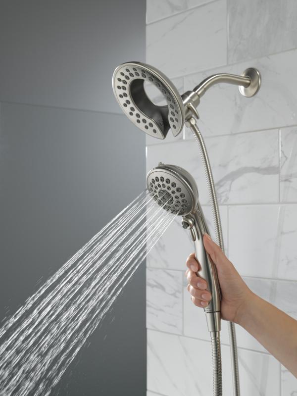 DELTA Universal Showering Components In2ition 5-Setting Two-In-One Shower — Lumicoat® Stainless