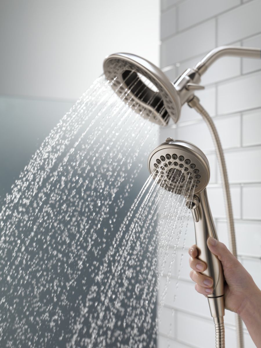 DELTA Universal Showering Components In2ition 5-Setting Two-In-One Shower — Lumicoat® Stainless
