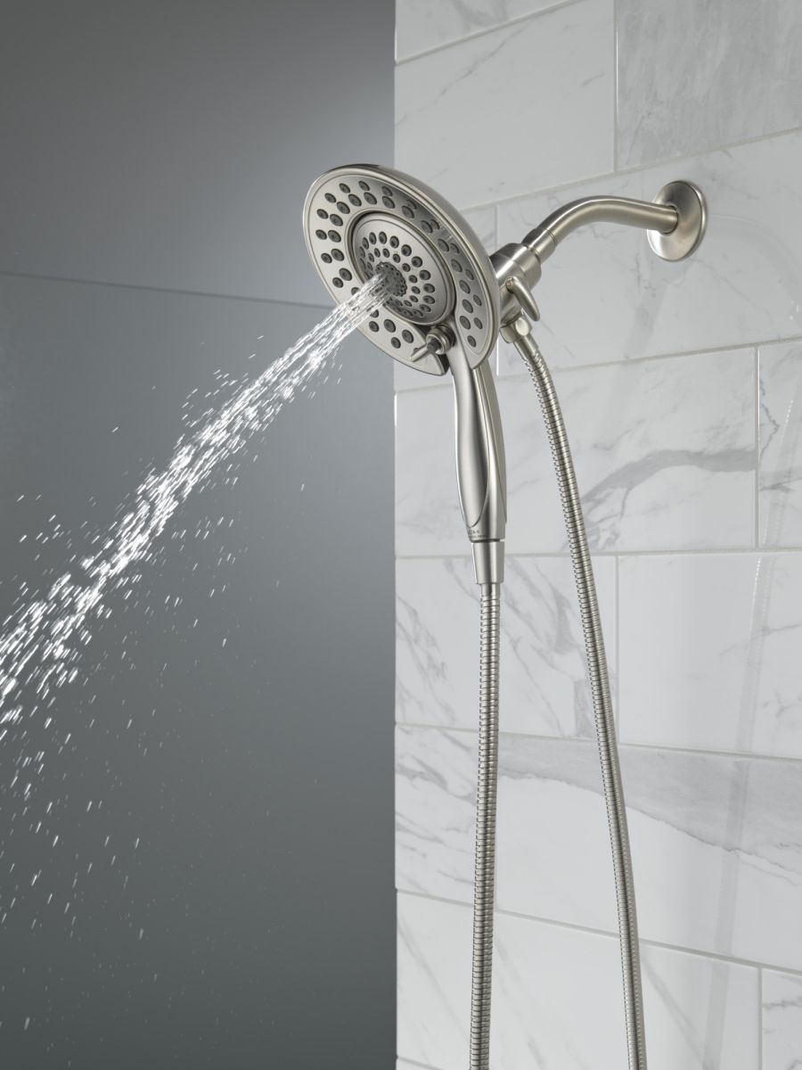 DELTA Universal Showering Components In2ition 5-Setting Two-In-One Shower — Lumicoat® Stainless