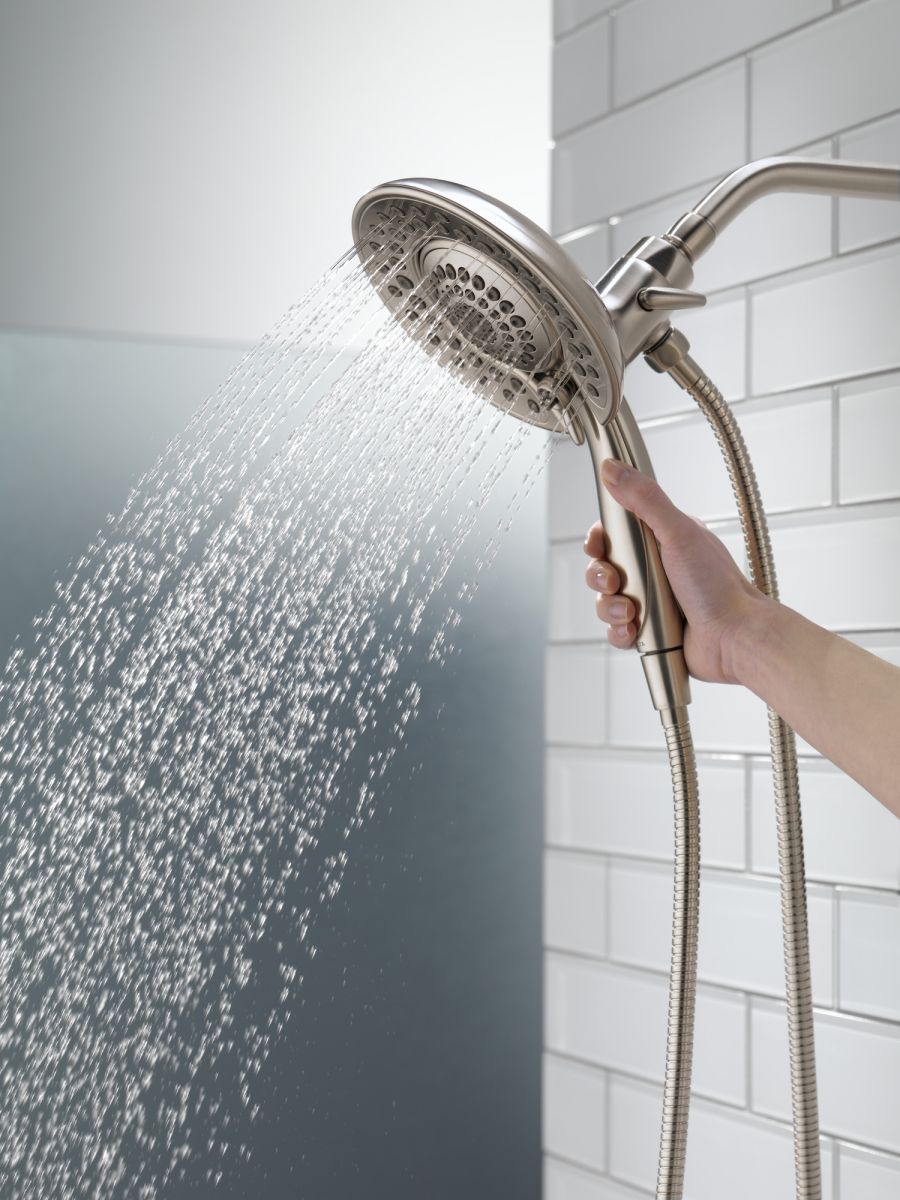 DELTA Universal Showering Components In2ition HSSH 2.5 GPM 5-Setting — Stainless