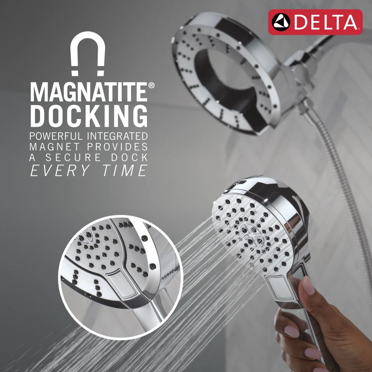 DELTA Universal Showering Components 5-Setting In2ition with ProClean — Chrome