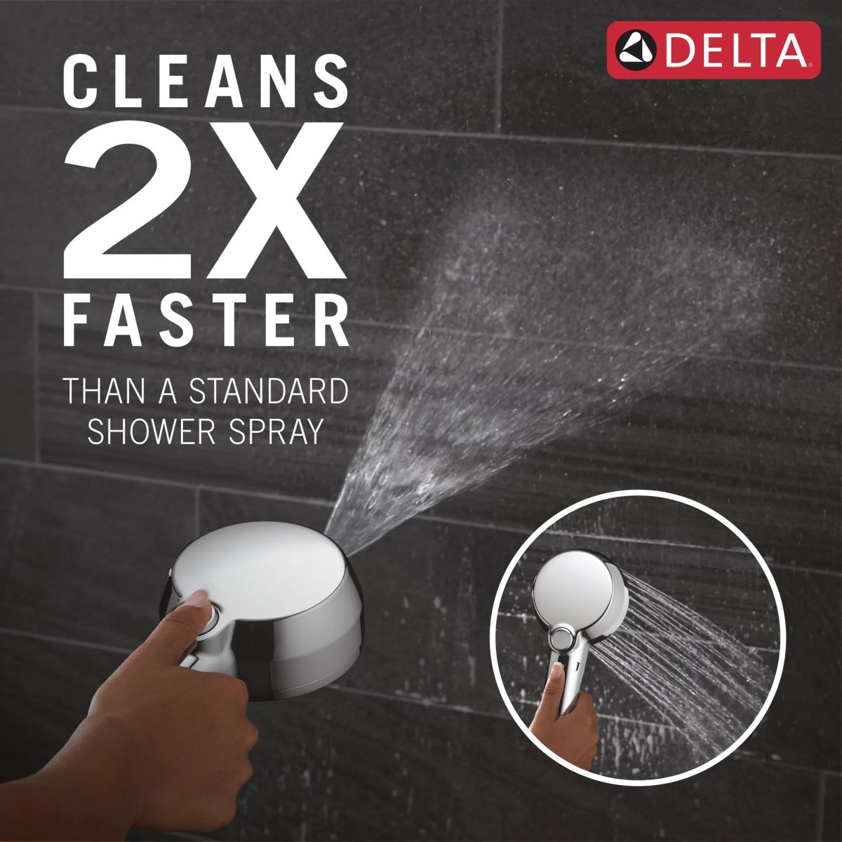 DELTA Universal Showering Components 5-Setting In2ition with ProClean — Chrome