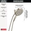 DELTA Universal Showering Components 5-Setting In2ition with ProClean — Stainless