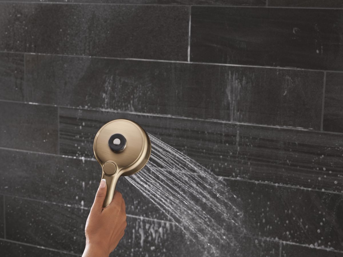DELTA Universal Showering Components PivotPro 3-in-1 Combination Shower — Lumicoat® Champagne Bronze