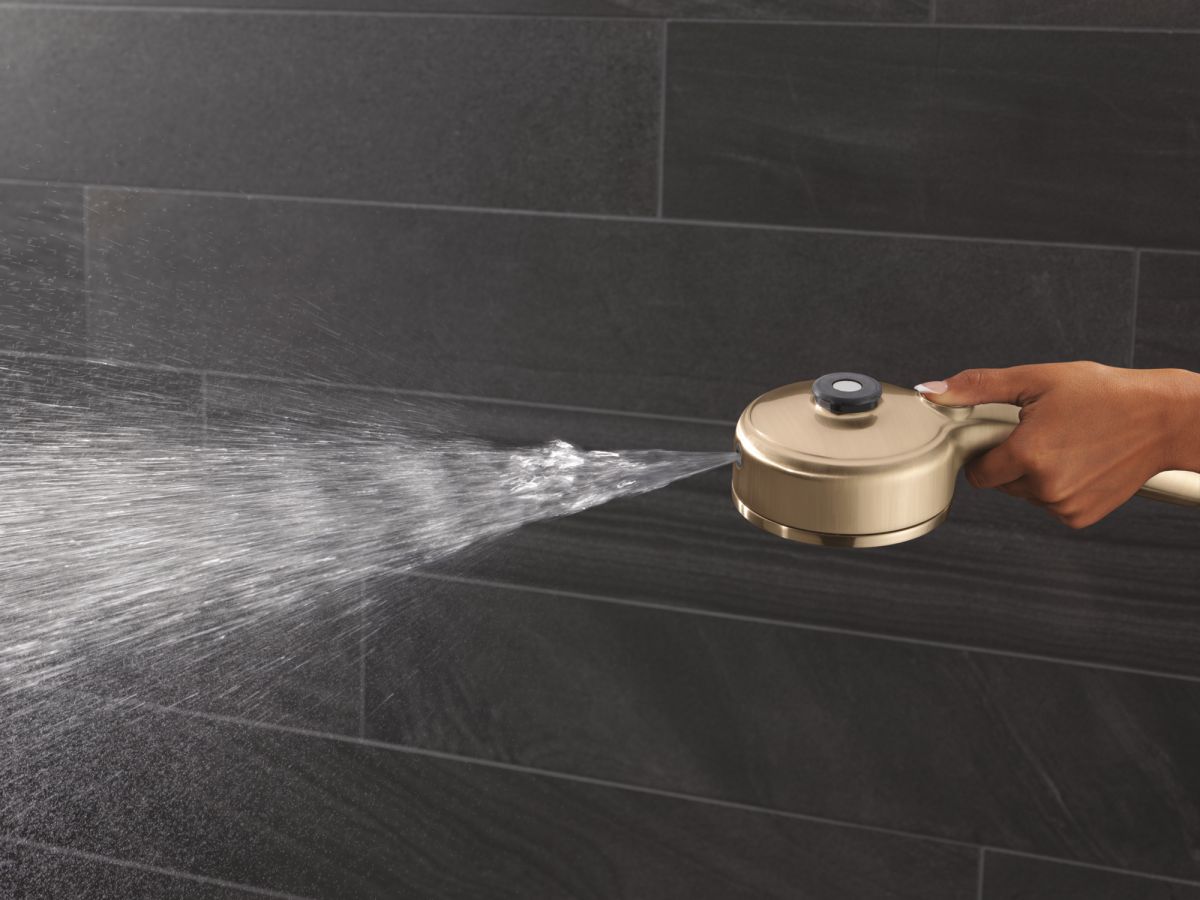 DELTA Universal Showering Components PivotPro 3-in-1 Combination Shower — Lumicoat® Champagne Bronze