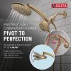 DELTA Universal Showering Components PivotPro 3-in-1 Combination Shower — Lumicoat® Champagne Bronze