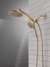 DELTA Universal Showering Components PivotPro 3-in-1 Combination Shower — Lumicoat® Champagne Bronze