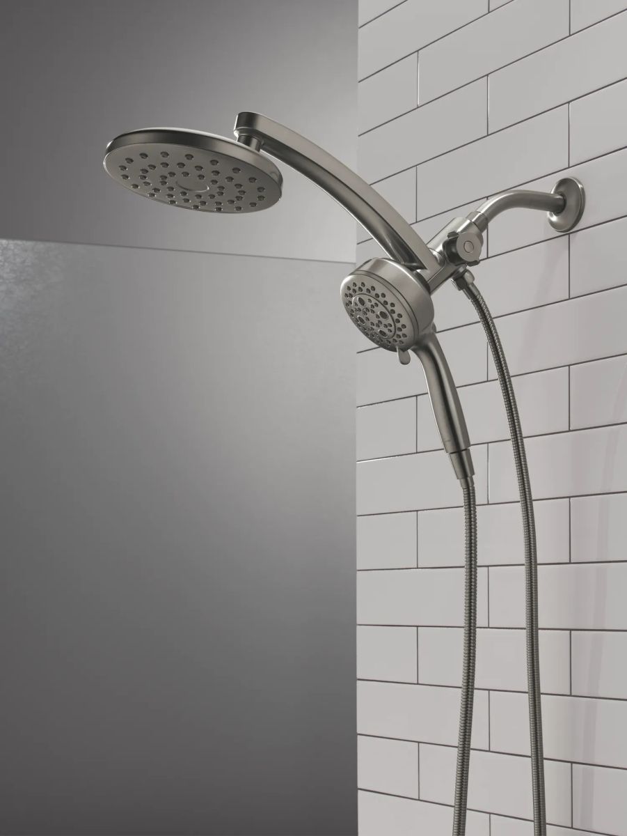 DELTA Universal Showering Components PivotPro 3-in-1 Combination Shower — Lumicoat® Black Stainless