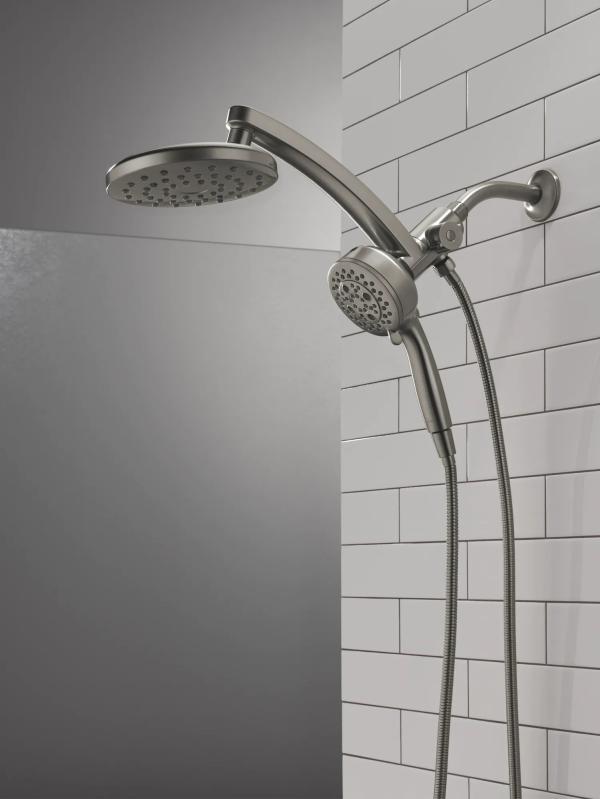 DELTA Universal Showering Components PivotPro 3-in-1 Combination Shower — Lumicoat® Black Stainless