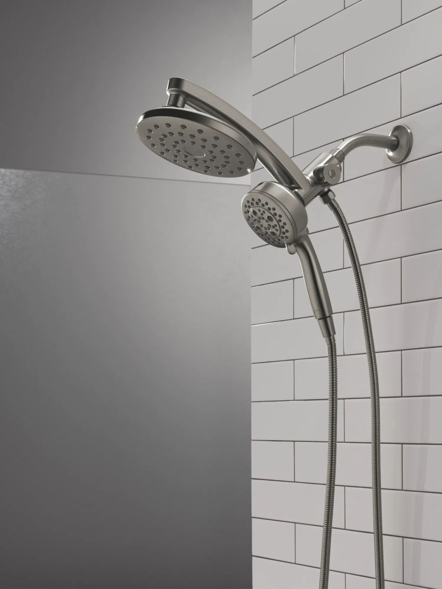 DELTA Universal Showering Components PivotPro 3-in-1 Combination Shower — Lumicoat® Black Stainless