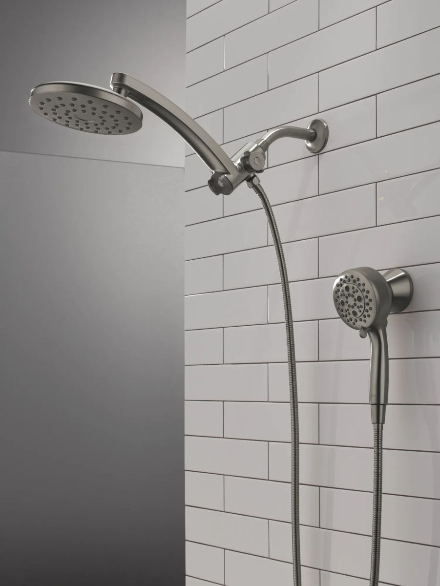 DELTA Universal Showering Components PivotPro 3-in-1 Combination Shower — Lumicoat® Black Stainless