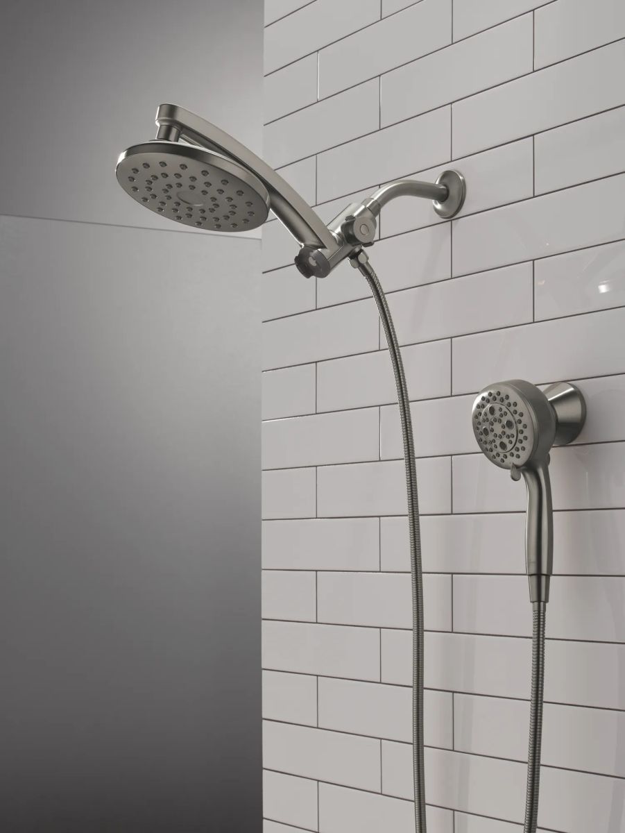 DELTA Universal Showering Components PivotPro 3-in-1 Combination Shower — Lumicoat® Black Stainless